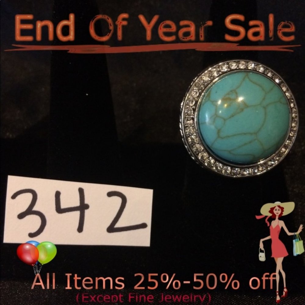 Cute Designer Style Turquoise Ring